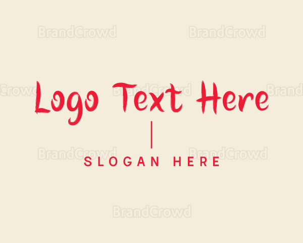 Modern Handwritten Wordmark Logo