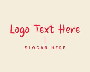 Clothing Line - Modern Handwritten Wordmark logo design