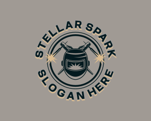 Welding Metalworks Welder logo design