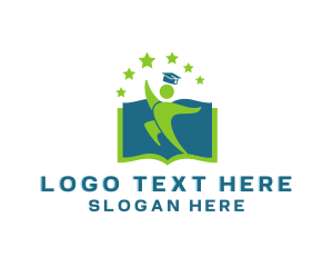 Teacher - Academic Literature Graduate logo design