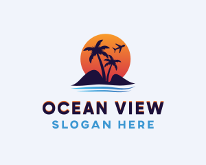 Island Beach Travel logo design