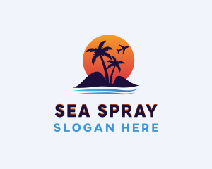 Island Beach Travel logo design