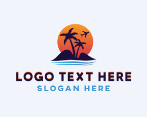 Island Beach Travel Logo