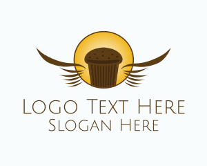 Winged - Chocolate Muffin Bakery logo design