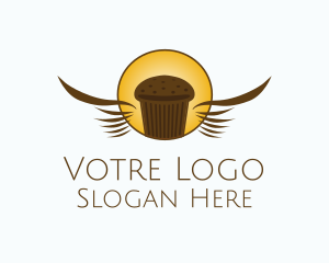 Cupcake - Chocolate Muffin Bakery logo design
