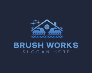 Brush - Brush Cleaning Disinfection logo design