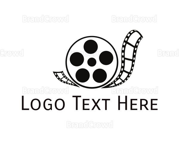 Snail Filmstrip Reel Logo