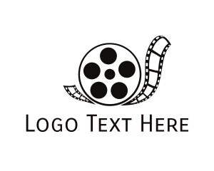 Production Crew - Snail Filmstrip Reel logo design