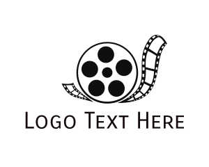 Movie App - Snail Filmstrip Reel logo design