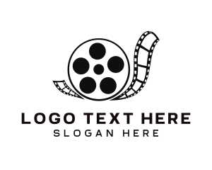 Tape - Snail Filmstrip Reel logo design