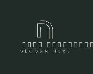 Industrial - Modern Minimalist Letter N logo design