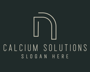 Modern Minimalist Letter N logo design