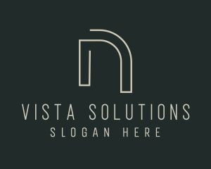 Modern Minimalist Letter N logo design