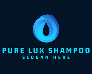 Shampoo - Water Droplet Letter O logo design