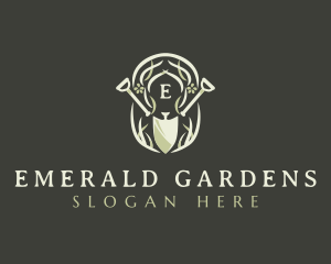 Garden Shovel Landscaping logo design