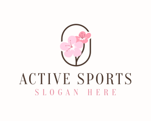 Skin Care - Cherry Blossom Flower logo design