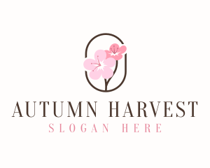 Cherry Blossom Flower logo design