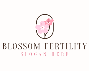 Cherry Blossom Flower logo design