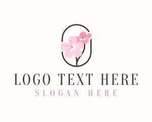 Cherry Blossom - Cherry Blossom Flower logo design