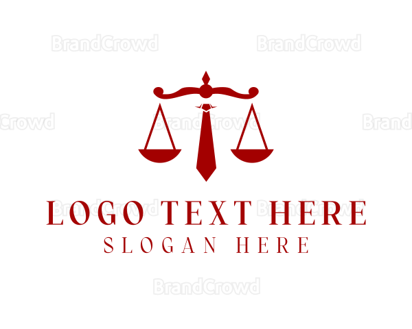 Necktie Law Scale Logo