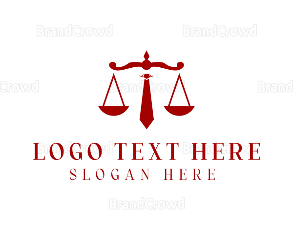 Necktie Law Scale Logo