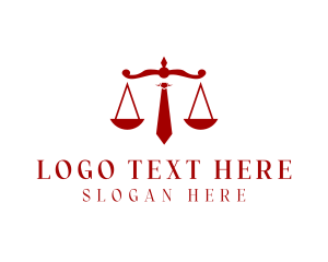 Necktie Law Scale Logo