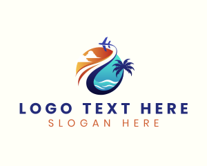 Tourist - Airline Tourism Getaway logo design