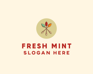 Mint - Spice Powder Spoon Flavor logo design