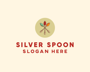 Spice Powder Spoon Flavor logo design