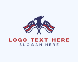 Veteran - Veteran Eagle Flag logo design