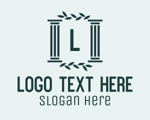 Legal Services - Professional Pillar Letter logo design