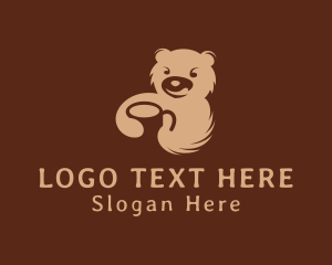 Bear - Brown Bear Cafe logo design