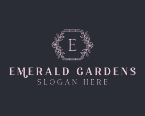 Floral Garden Spa logo design