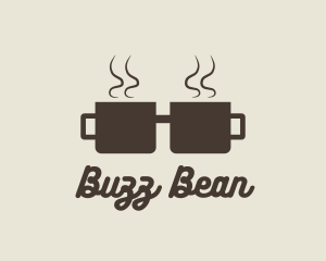 Caffeine - Coffee Cup Geek logo design