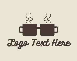 Glasses - Coffee Cup Geek logo design