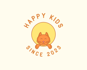  Happy Cat Kitten logo design