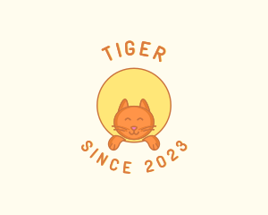 Kids - Happy Cat Kitten logo design