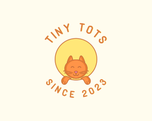 Babysitting - Happy Cat Kitten logo design