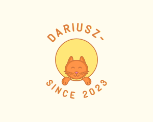 Daycare - Happy Cat Kitten logo design
