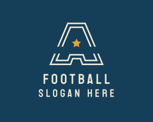 Letter A - Star Sports Team logo design