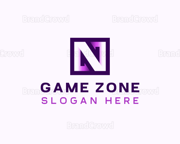 Gaming Cyber Esports Letter N Logo