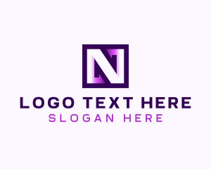 Streaming - Gaming Cyber Esports Letter N logo design