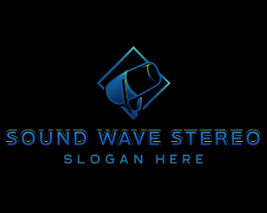 Stereo - Media Microphone Broadcast logo design