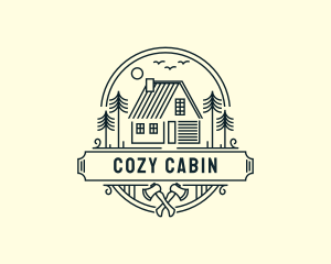 Cabin - Carpenter Woodwork Cabin logo design