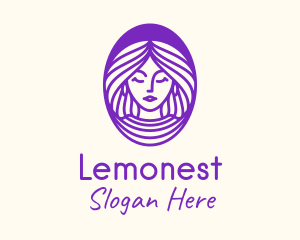 Purple Stylish Woman Logo