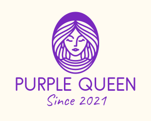 Purple Stylish Woman logo design