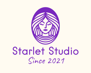 Actress - Purple Stylish Woman logo design