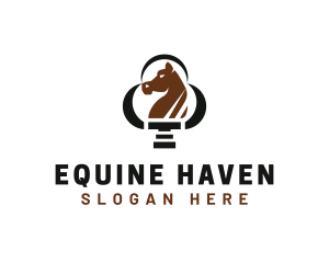 Equestrian Horse Stallion logo design