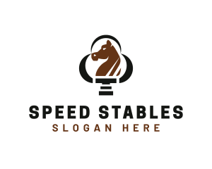 Horse Racing - Equestrian Horse Stallion logo design