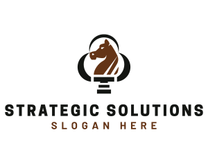 Strategy - Equestrian Horse Stallion logo design